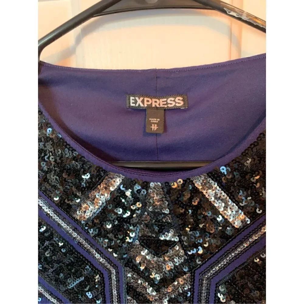 Express sequence party dress size extra small stretchy - Picture 3 of 6